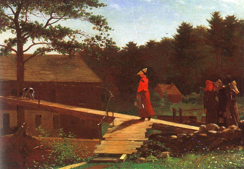 Winslow Homer The Morning Bell Germany oil painting art